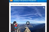 Big News! 360 photos now available for any WordPress site via JetPack plugin
