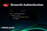 Streamlit Authentication