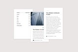 Light background with white UI card designs in Figma