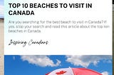 Top 10 beaches to visit in Canada