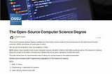 Self-Teaching a Computer Science Degree