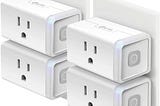 Kasa Smart Plug HS103P4, Smart Home Wi-Fi Outlet, Works with Alexa, Echo, Google Home & IFTTT, No…