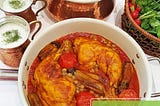 طرز تهیه خورش گوجه بادمجان شمالی خوشمزه و مجلسی و لذیذ با مرغ