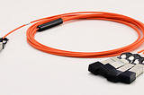 QSFP+ to 4xSFP+ AOC and QSFP+ MTP Breakout Cable Solution
