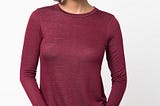 Shop for Crew Neck Terry Long Sleeved Tunic Pullover New Colors on caralase.com