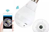 Wireless Panoramic 360 Led Bulb With In-built Camera