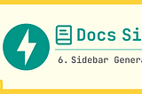 Build a Docusaurus-like Site with FastAPI: Step 6 — Sidebar Generation