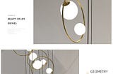 Postmodern Ring Pendant Light for Staircase — Seus Lighting