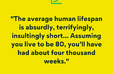 Rethinking Time Management: Insights from “4000 Weeks” by Oliver Burkman