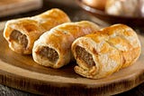 Beef Sausage Rolls with Au Gratin Potatoes and Italian Broccoli