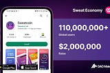 Sweatcoin: ТОП — 3 фитнес-приложение в Google и App Store со 100 миллионами пользователей проведет…