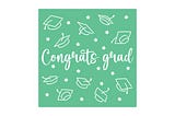 Paper Cut Graduation Card — Congrats Grad