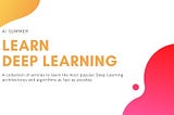 How to learn Deep Learning in 2020