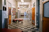 Photo of Abandoned School Hallway in NY by Heather Prescott Liebensohn