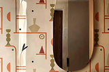 Picture of a Bathroom Wallpaper instalation from Tres Tintas done by Empire wallpaper