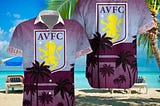 Aston Villa Football Club Summer Hawaiian Shirt