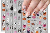 Transform Your Halloween Look with Adorable Nail Art Stickers