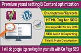 do google top ranking with on page SEO