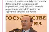 L’Associazione Lombardia Russia spiega(va) come aggirare le sanzioni