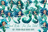 FREE Mermaid Wiki Fin Fun Tidal Teal
