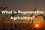 Regenerative Agriculture: the future of farming