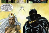 A Heroic Union Black Panther, King T’Challa, and Storm, Ororo Munroe