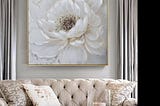 How to Infuse Elegance with White Rose Canvas Wall Art?
