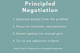 When Negotiating Turns Out Harder Than Planned, Turn to Principled Negotiation🧑‍🤝‍🧑