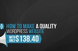 Create a WordPress website online