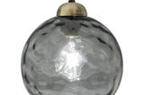 Vintage Globe Smoked Grey Ripple Glass Ceiling Pendant Lamp Glass H3005