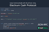 Article about Electrum Cash Protocol image