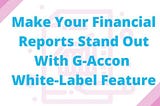 Make Your Financial Reports Stand Out With G-Accon White-Label Feature