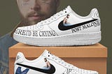 Post Malone World Tour Air Force 1 Sneaker Shoes