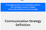 Communication Strategy for everyone!
