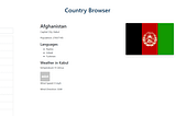 Build Country Browser using React and 2 APIs