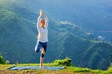 Tree pose yoga