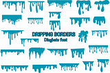 Dripping Borders Font