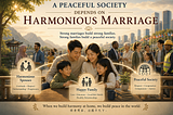 A Peaceful Society Depends on Harmonious Marriage