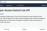 Snowpal: Access Control List API (SaaS and License)