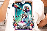 I Do Bride Tarot Card PNG Champagne