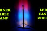 LED Corner Table Lamp — DIY Easy To Build Colorful Light — Lighting Ideas — TopThingz