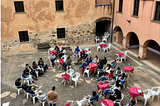 Crab event gathering at Laconi