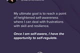 Self-Awareness Develops Resilience