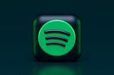 3D Spotify logo