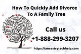 Add Divorces To A Family Tree and Records — Ancestry Support