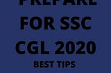 how to prepare for SSC CGL