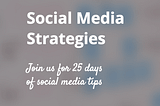 Social Media Strategies email course