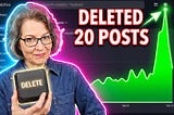 I Deleted 20 Blog Posts, and My Traffic Jumped 27% in 21 Days