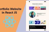 How to Make Portfolio Website in React JS