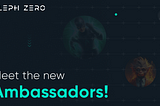 Meet the new ambassadors! Q1 2024